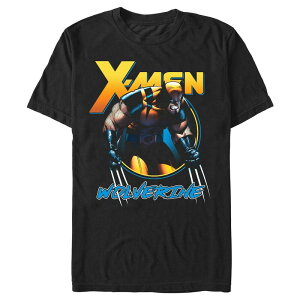 �A�j���L�����N�^�[ �����Y �g�b�v�X T�V���c �O���t�B�b�N Licensed Character Men's X-Men Wolverine Angry Mood Graphic Tee Black �u���b�N
