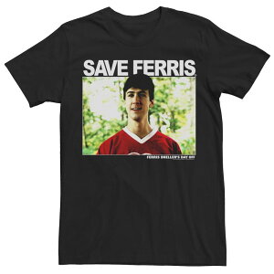 �A�j���L�����N�^�[ �����Y �g�b�v�X T�V���c Licensed Character Men'save Ferris Cameron Photograph Tee Black �u���b�N