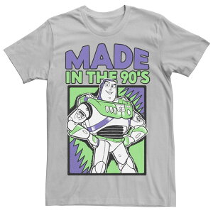 �f�B�Y�j�[ �s�N�T�[ �����Y �g�b�v�X T�V���c Disney / Pixar's Toy Story 4 Buzz Lightyear Men's Made In The 90's Tee Silver �V���o�[