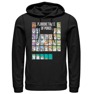 �X�^�[ �E�H�[�Y �����Y �A�E�^�[ �p�[�J�[�E�X�E�F�b�g Men'star Wars Porg Periodic Table Hoodie Black �u���b�N