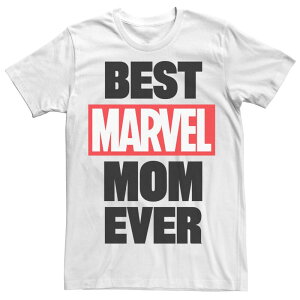 �A�j���L�����N�^�[ �����Y �g�b�v�X T�V���c Licensed Character Men's Marvel Best Marvel Mom Ever Tee White �z���C�g