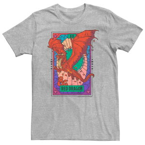 �A�j���L�����N�^�[ �����Y �g�b�v�X T�V���c �g�[�� Licensed Character Big & Tall Dungeons & Dragons Redragon Tarotee Athletic Heather �w�U�[