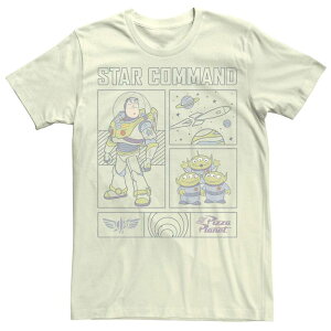 �f�B�Y�j�[ �s�N�T�[ �����Y �g�b�v�X T�V���c �O���t�B�b�N Disney / Pixar's Toy Story Buzz Lightyear Men'star Command Graphic Tee Natural