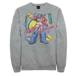 �A�j���L�����N�^�[ �����Y �g�b�v�X T�V���c �t���[�X �O���t�B�b�N Licensed Character Men's Transformers Optimus Prime 80'style Background Graphic Fleece Athletic Heather �w�U�[