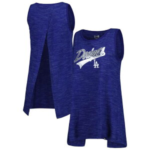 �j���[�G�� ���f�B�[�X �g�b�v�X T�V���c Women's New Era Royalos Angeles Dodgerspace-Dye Active Tank Top Lad Blue �u���[