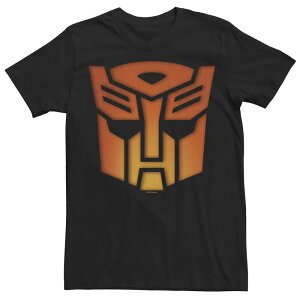�A�j���L�����N�^�[ �����Y �g�b�v�X T�V���c ���S Licensed Character Men's Transformers Autobot Glowing Logo Tee Black �u���b�N