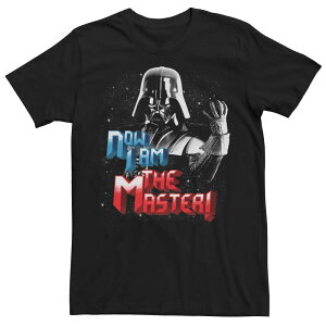 �A�j���L�����N�^�[ �����Y �g�b�v�X T�V���c �O���t�B�b�N Licensed Character Men'star Wars Darth Vader Now I Am The Master Portrait Graphic Tee Black �u���b�N