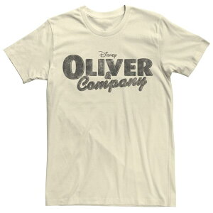 �f�B�Y�j�[ �����Y �g�b�v�X T�V���c ���S Men's Disney's Oliver & Company Black Movie Logo Tee Natural �u���b�N