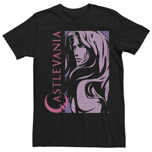 �A�j���L�����N�^�[ �����Y �g�b�v�X T�V���c Licensed Character Men's Netflix Castlevanialucardark Poster Tee Black �u���b�N