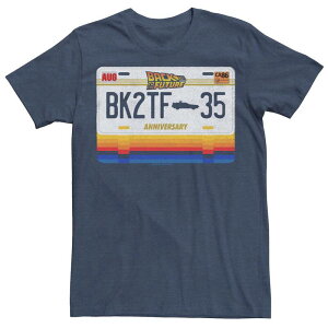 �A�j���L�����N�^�[ �����Y �g�b�v�X T�V���c Licensed Character Men's Back To The Futuretro License Platee Navy Heather �w�U�[