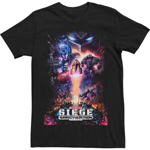 �A�j���L�����N�^�[ �����Y �g�b�v�X T�V���c Licensed Character Men's Transformer Siege Poster Tee Black �u���b�N
