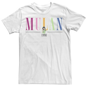 �f�B�Y�j�[ �����Y �g�b�v�X T�V���c Disney's Mulan & Mushu Men's 1998 Pop Textee White �z���C�g
