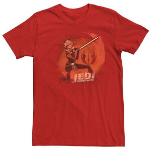 �X�^�[ �E�H�[�Y �����Y �g�b�v�X T�V���c Men'star Wars Ashoka Red Poster Tee Red ���b�h