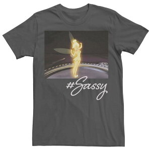 �f�B�Y�j�[ �����Y �g�b�v�X T�V���c Disney's Peter Pan Tinkerbell Sassy Portrait Men's Tee Charcoal �`���R�[��