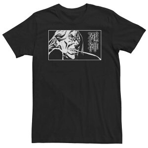 �A�j���L�����N�^�[ �����Y �g�b�v�X T�V���c �g�[�� Licensed Character Big & Tall Netflix Castlevania Death Kanji Style Portraitee Black �u���b�N