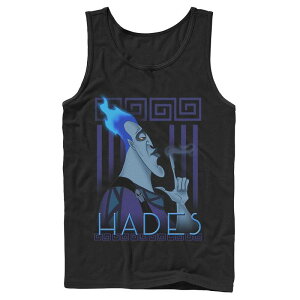 �f�B�Y�j�[ �����Y �g�b�v�X T�V���c Disney's Hercules Hades Men's Geometric Portraitank Top Black �u���b�N
