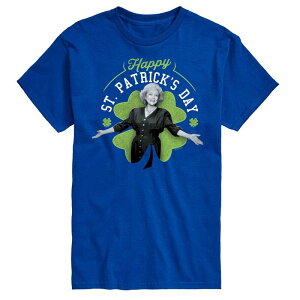 �A�j���L�����N�^�[ �����Y �g�b�v�X T�V���c Licensed Character Men's Golden Girls Happy St Patricks Tee Royal Blue �u���[