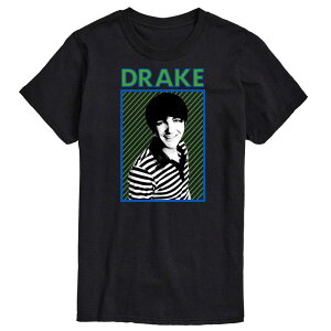 �A�j���L�����N�^�[ �����Y �g�b�v�X T�V���c �g�[�� �O���t�B�b�N Licensed Character Big & Tall Nickelodeon Drake And Josh Drake Graphic Tee Black �u���b�N