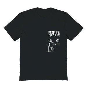 �A�j���L�����N�^�[ �����Y �g�b�v�X T�V���c �O���t�B�b�N Licensed Character Men's Horror Line Dracula Choke Graphic Tee Black �u���b�N