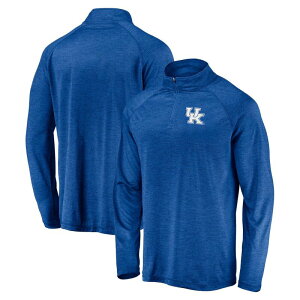 �t�@�i�e�B�N�X �����Y �A�E�^�[ �W���P�b�g�E�u���]�� Men's Fanatics Royal Kentucky Wildcatstriated Raglan Lightweight Quarter-Zip Top Ken Blue �u���[