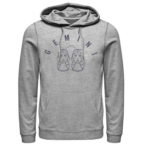 �A�j���L�����N�^�[ �����Y �A�E�^�[ �p�[�J�[�E�X�E�F�b�g �~�j Licensed Character Men's Gemini White Ink Sketchoodie Athletic Heather �w�U�[