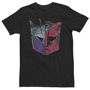 �A�j���L�����N�^�[ �����Y �g�b�v�X T�V���c �g�[�� Licensed Character Big & Tall Transformers: War For Cybertron Decepticon Autobot Splitee Black �u���b�N