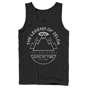�A�j���L�����N�^�[ �����Y �g�b�v�X T�V���c Licensed Character Men's The Legend Of Zelda Simple Line Artank Top Black �u���b�N