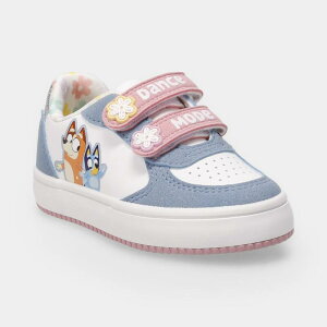 �A�j���L�����N�^�[ ���f�B�[�X �V���[�Y �X�j�[�J�[ Licensed Character Bluey Toddler Girls Velcro Sneakers Light Blue �u���[