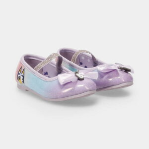 �A�j���L�����N�^�[ ���f�B�[�X �V���[�Y �T���_�� Licensed Character Bluey Toddler Girlslip-On Play Sandals Lilac Purple �p�[�v��
