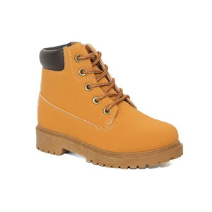 ���L ���f�B�[�X �V���[�Y �u�[�c�E���C���u�[�c ���[�X Yoki Tudor Boys Lace-Up Zipper Combat Boots Mustard �}�X�^�[�h