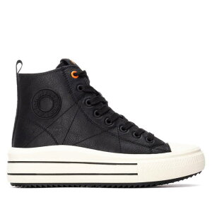 ���t���b�V�� ���f�B�[�X �V���[�Y �X�j�[�J�[ Refresh Women's Casual High Top Sneakers 172939 Black �u���b�N