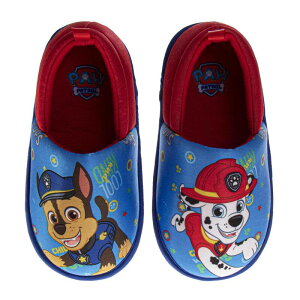 �j�R���f�I�� ���f�B�[�X �V���[�Y �T���_�� �v���X�T�C�Y Nickelodeon Paw Patrol Marshall & Chase Plush Boys' Slippers (Toddler / Little Kid) Blue Red �u���[
