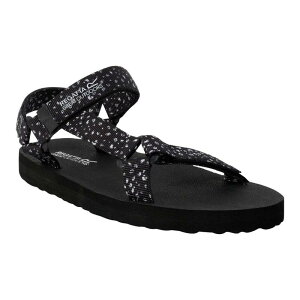 ���K�b�^ ���f�B�[�X �V���[�Y �T���_�� �h�b�g�� �h�b�g Regatta Womens/Ladies Lady Vendeavour Polka Dot Sandals Black And White �z���C�g