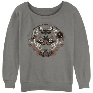 �A���u�����f�b�h ���f�B�[�X �g�b�v�X T�V���c �p�C�� Unbranded Juniors' Embrace Positivenergy Slouchy Terry Pullover Gray Heather �O���[