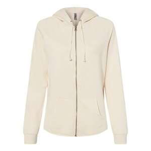 �t���\ ���f�B�[�X �A�E�^�[ �p�[�J�[�E�X�E�F�b�g �V���c Floso Independentrading Co. Women ´ s California Wave Wash Full-zip Hooded Sweatshirt Bone