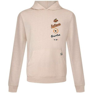 ���x���E�F�A �����Y �A�E�^�[ �p�[�J�[�E�X�E�F�b�g Men's Levelwear Cream Baltimore Orioles Base Line Pullover Hoodie Orl Beige �x�[�W��