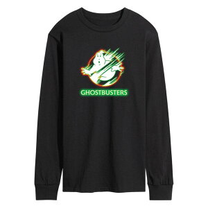 �A�j���L�����N�^�[ �����Y �g�b�v�X T�V���c �G���p�C�A �O���t�B�b�N Licensed Character Men's Ghostbusters Frozen Empire Neon Long Sleeve Graphic Tee Black �u���b�N