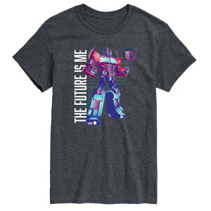 �A�j���L�����N�^�[ �����Y �g�b�v�X T�V���c Licensed Character Men's Transformers The Future Is Me Tee Heather Charcoal �`���R�[��