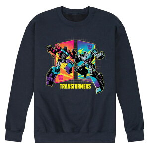 �A�j���L�����N�^�[ �����Y �g�b�v�X T�V���c Licensed Character Men's Transformers Opt Vs Meg Cash Navy �l�C�r�[
