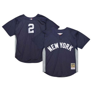 �~�b�`�F��&�l�X �����Y �g�b�v�X T�V���c �W���[�W�[ Men's Mitchell & Ness Derek Jeter Navy New York Yankees Cooperstown Collection Batting Practice Jerseynk Navy �l�C�r�[