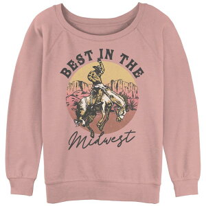 �A���u�����f�b�h ���f�B�[�X �g�b�v�X T�V���c �p�C�� Unbranded Juniors' Best In The Midwest Slouchy Terry Desert Pink �s���N