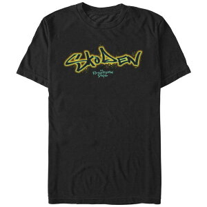 �A�j���L�����N�^�[ �����Y �g�b�v�X T�V���c �O���t�B�b�N Licensed Character Men's Reservation Dogskoden Graffiti Graphic Tee Black �u���b�N