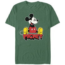 楽天市場】ミッキー tシャツ（カラーグリーン）（メンズファッション 