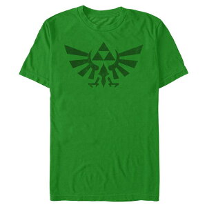 �A�j���L�����N�^�[ �����Y �g�b�v�X T�V���c Licensed Character Men's Nintendo Legend of Zelda Triforce Green Fade Tee Kelly �O���[��