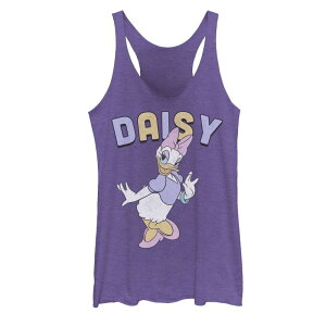 �f�B�Y�j�[ ���f�B�[�X �g�b�v�X T�V���c Disney's Mickey and Friends Juniors' Daisy Duck Simple Portraitank Topurple Heather �w�U�[