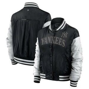 �t�@�i�e�B�N�X ���f�B�[�X �A�E�^�[ �W���P�b�g�E�u���]�� Women's Fanatics Black New York Yankees Elements Wave Full-Snap Jacket Ynk Black �u���b�N