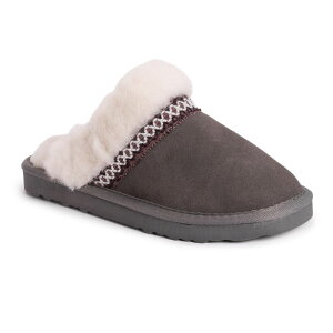 NNX fB[X V[Y T_ XG[h MUK LUKSR Dawn Suede Women'scuff Slippers Frost Gray O[