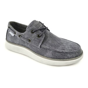 yz AJf~NX Y fbLV[Y V[Y Akademiks Knox Men's Boat Shoes Gray