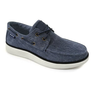 yz AJf~NX Y fbLV[Y V[Y Akademiks Knox Men's Boat Shoes Navy