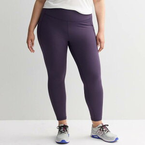 Tek Gear ���f�B�[�X �{�g���X �J�W���A���p���c �v���X�T�C�Y ���M���X �n�C�E�G�X�g Plusize Tek Gear Ultrastretchigh-Waisted Side Pocket 7/8 Leggings Exotic Plum �v����